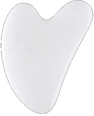 Cкребок для обличчя "Гуаша", білий - Palsar7 Guasha White Jade Massage Plate — фото N1