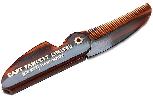 Набор - Captain Fawcett Moustache Wax Sandalwood & Folding Pocket Moustache Comb (CF.87T) (wax/15ml + comb/1pcs) — фото N3