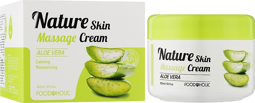 Масажний крем для обличчя з алое вера - Food a Holic Natural Skin Massage Cream Aloe Vera — фото N2