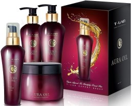 Парфумерія, косметика Набір - T-LAB Professional Aura Oil (shmp/250ml + cond/250ml + mask/250ml + elix/130ml)