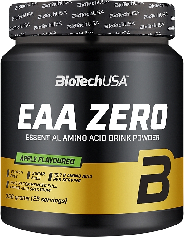 Комплекс амінокислот у порошку "Яблуко" - BioTechUSA EAA Zero Apple Essential Amino Acid Drink Powder — фото N2