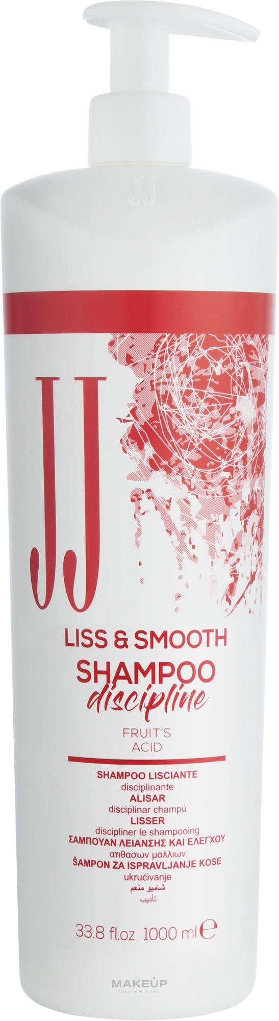 Шампунь для гладкості неслухняного волосся - JJ Liss & Smooth Shampoo Discipline — фото 1000ml