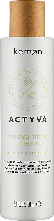 Восстанавливающий крем для повреждённых волос - Kemon Actyva Nuova Fibra Cream Color Protection — фото N1