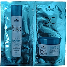 Парфумерія, косметика Набір - Schwarzkopf Professional Bonacure Hyaluronic Moisture Kick (shm/12ml + mask/12ml)