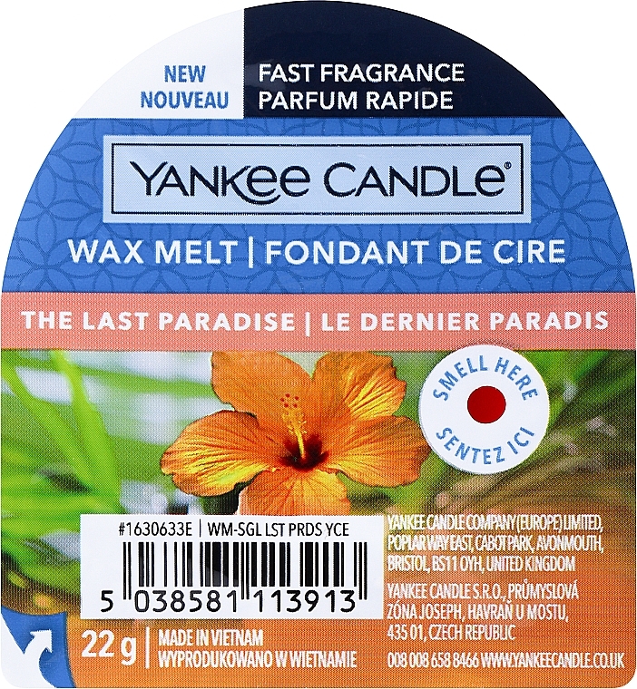 Ароматический воск - Yankee Candle Wax Melt The Last Paradise — фото N1
