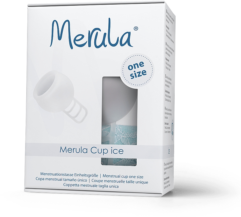 Универсальная менструальная чаша one size - Merula Cup Ice — фото N1