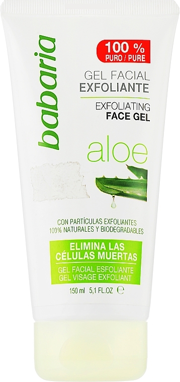 Відлущувальний гель-скраб для обличчя - Babaria Aloe Vera Exfoliating Face Scrub Gel — фото N1
