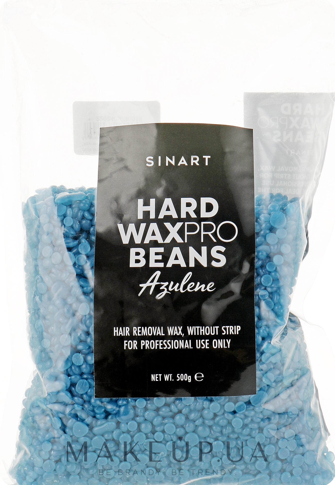 Воск для депиляции в гранулах "Азулен" - Sinart Hard Wax Pro Beans Azulene — фото 500g