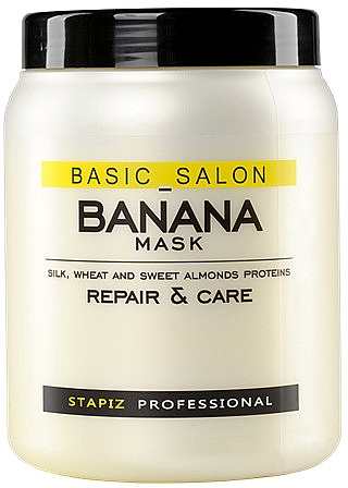 Маска з екстрактом банана для волосся  - Stapiz Basic Salon Placenta — фото N1
