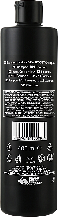 Шампунь для волосся і шкіри голови "Суперзволоження" - Avon Advance Techniques Hydra Boost Shampoo — фото N2