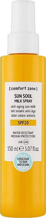 Сонцезахисний спрей - Comfort Zone Sun Soul Milk Spray SPF20 — фото N1
