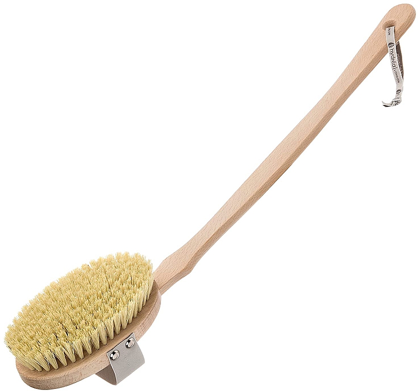 Натуральная щетка со съемной ручкой - Hydrea London Professional Spa Dry Body Brush + Detachable Hand — фото N1