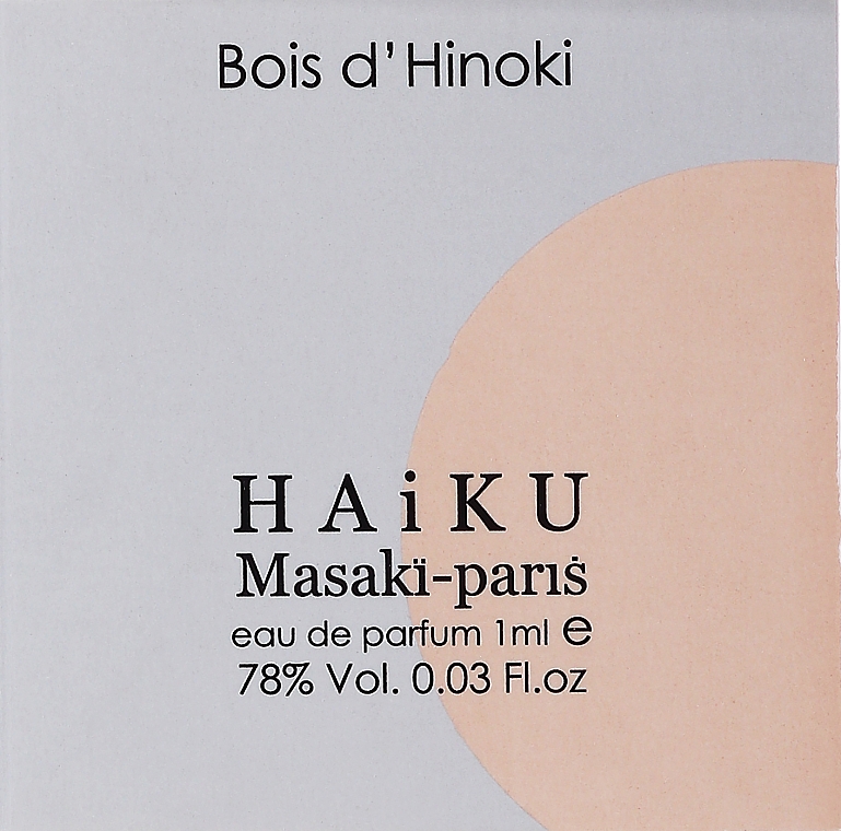 Masaki Matsushima Haiku Bois d`Hinoki - Парфюмированная вода (пробник) — фото N2