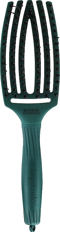 Щетка с щетиной кабана, сосна - Olivia Garden Fingerbrush Combo Fall 2022 Pine — фото N1