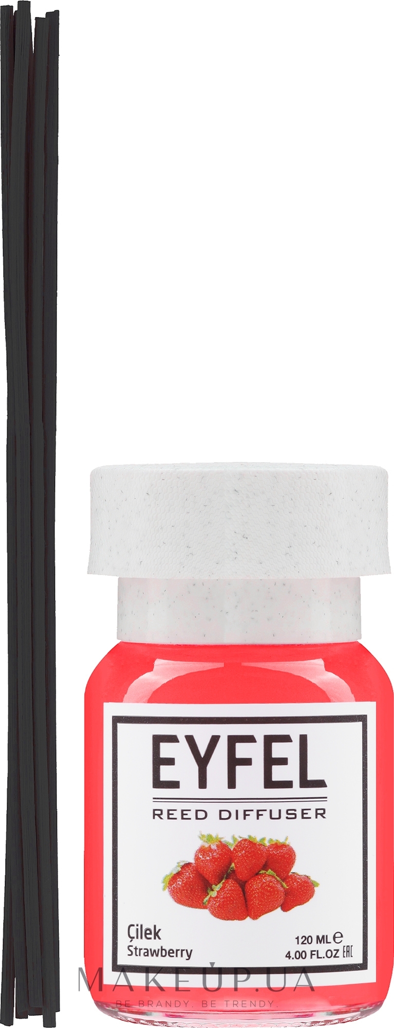 Аромадиффузор "Клубника" - Eyfel Perfume Reed Diffuser Strawberry — фото 120ml