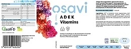 Капсули "Вітаміни ADEK", у м'яких капсулах - Osavi — фото N3