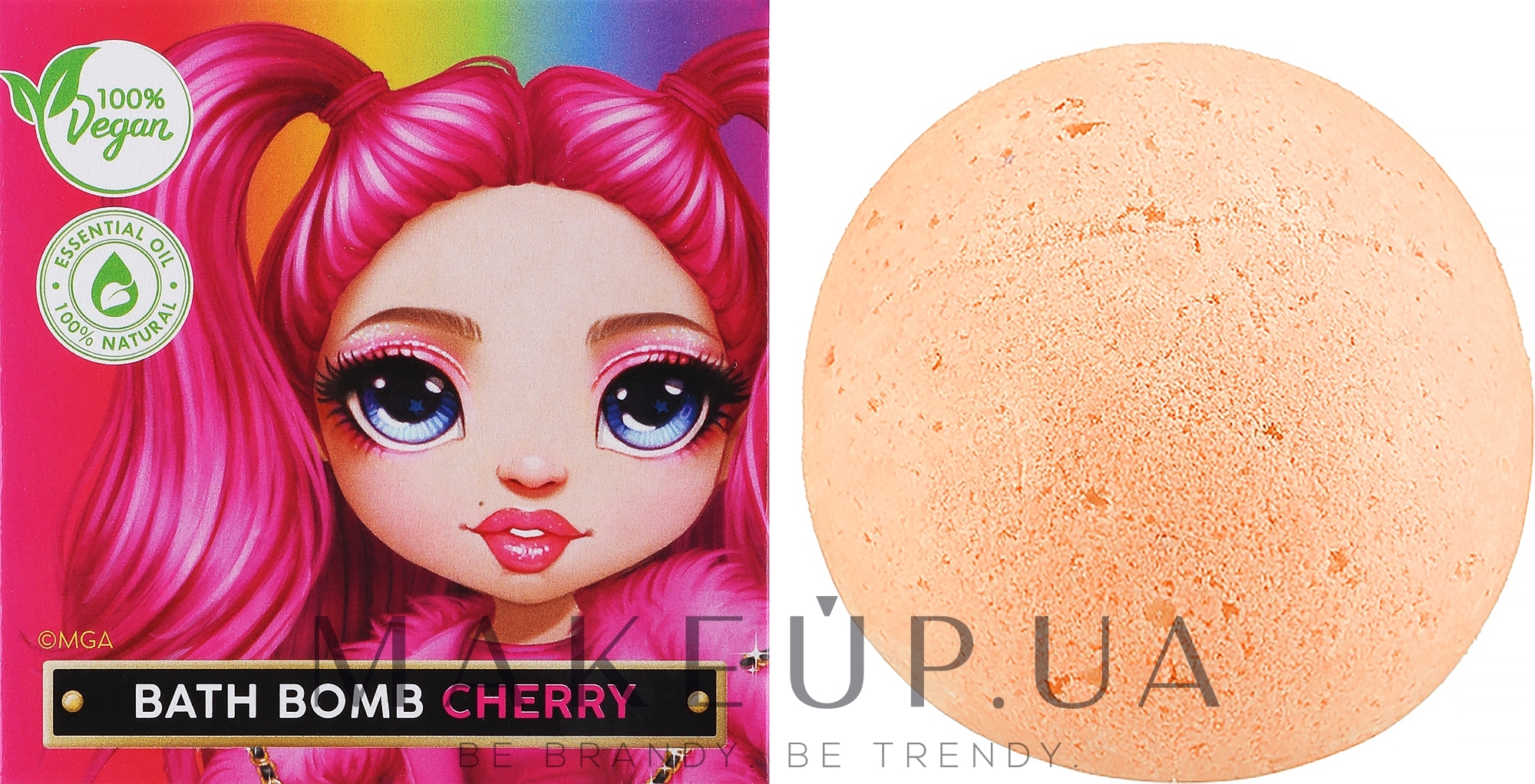 Бомбочка для ванны "Вишня" - Bi-es Rainbow Bath Bomb Cherry  — фото 165g