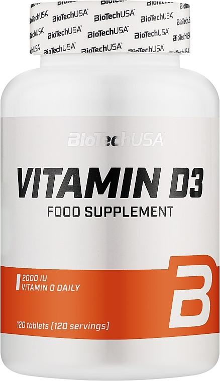 Харчова добавка "Вітамін D3", 50 mcg - BiotechUSA Vitamine D3 — фото N1