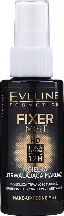 Спрей-фиксатор для макияжа - Eveline Cosmetics Make-Up Fixing Mist HD Long Lasting Formula 12H