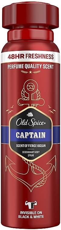 Дезодорант аерозольний - Old Spice Captain Deodorant Spray — фото N1