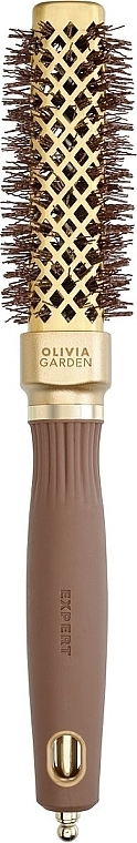 Термобрашинг, 20 мм - Olivia Garden Expert Blowout Straight Wavy Bristles Gold & Brown — фото N1