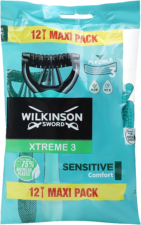 Набір одноразових станків для гоління - Wilkinson Sword Xtreme 3 Pure Sensitive — фото N1