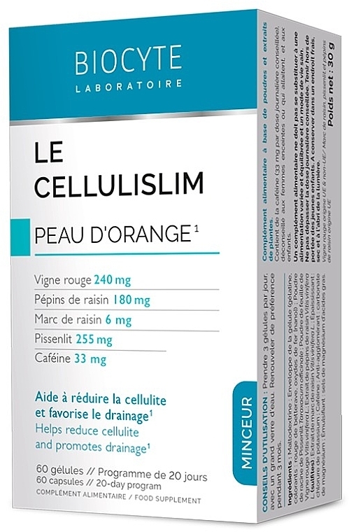 Дієтична добавка для зменшення целюліту - Biocyte Le Cellulislim — фото N1