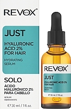 Парфумерія, косметика Сироватка для волосся та шкіри голови з гіалуроновою кислотою - Revox Just Hyaluronic Acid 2% For Hair