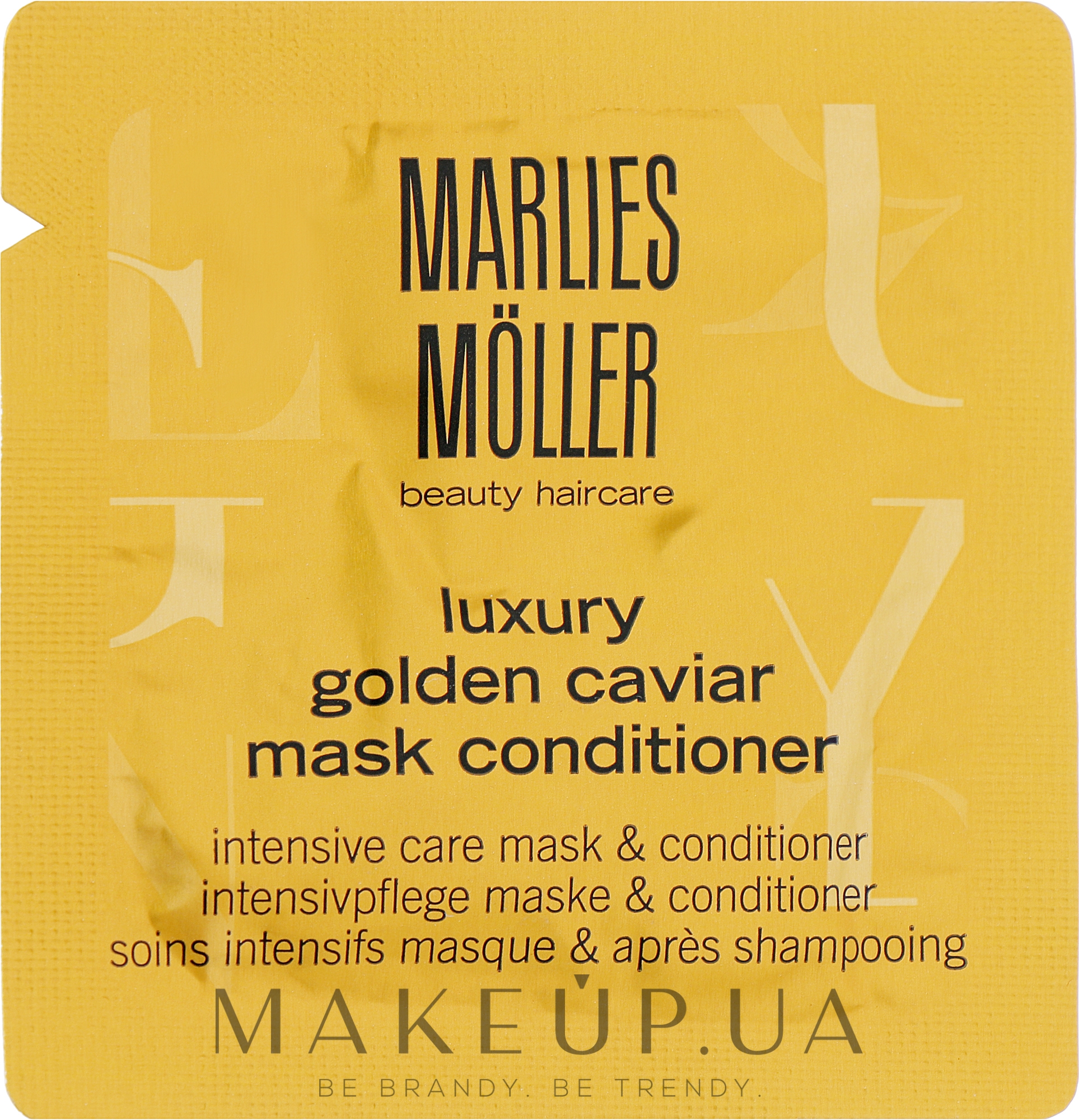 Маска-кондиционер для волос с экстрактом черной икры - Marlies Moller Luxury Golden Caviar Mask Conditioner (пробник) — фото 5ml