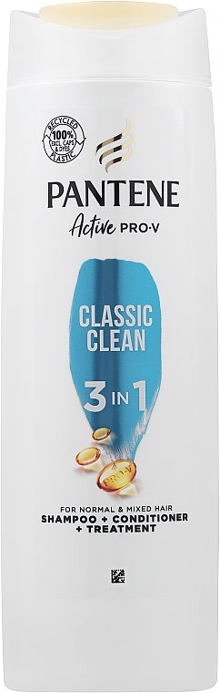 Шампунь-уход для волос 3в1 - Pantene Pro-V Classic Clean Shampoo + Condioner + Treatment — фото N1