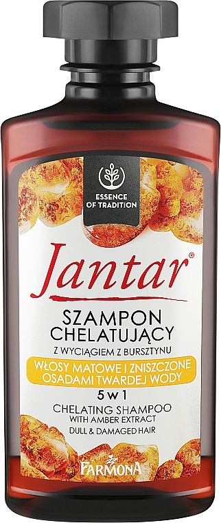 Шампунь с экстрактом янтаря 5 в 1 для тусклых и поврежденных волос - Farmona Jantar Shampoo