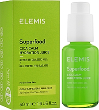 Гель-зволожувач для обличчя - Elemis Superfood Cica Calm Hydration Juice — фото N2