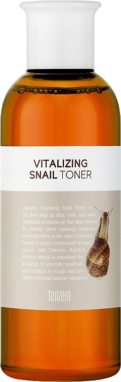 Тонер для обличчя з муцином равлика - Tenzero Vitalizing Snail Toner — фото N1
