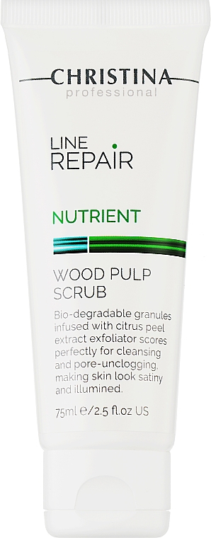 Скраб для лица с деревянной целлюлозой - Christina Line Repair Nutrient Wood Pulp Scrub — фото N1