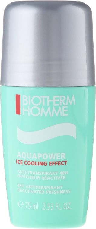 Дезодорант роликовий для чоловіків - Biotherm Homme Aquapower Ice Cooling Effect 48H Antiperspirant Deo — фото N1