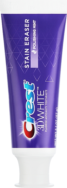 Отбеливающая зубная паста - Crest 3D White Stain Eraser Fresh Mint Whitening Toothpaste — фото N1