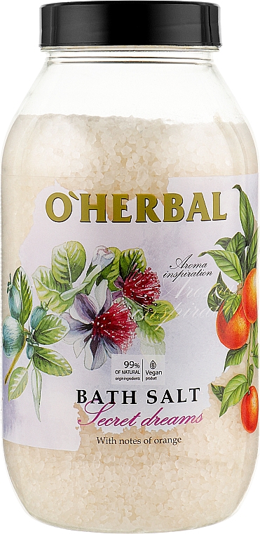 Соль для ванн "Secret Dreams" - O'Herbal Aroma Inspiration Bath Salt — фото N1
