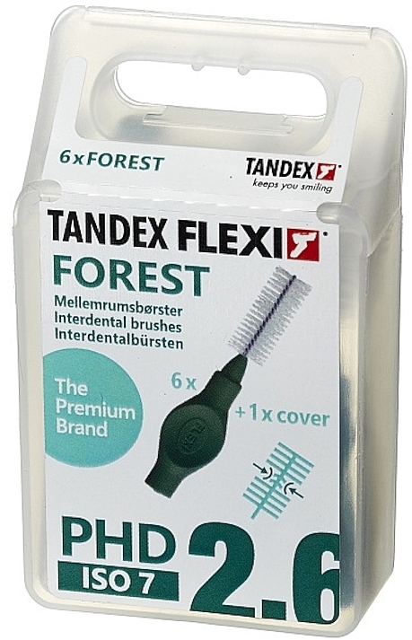 Міжзубні йоржики, 1.2 mm, зелені, 6 шт. - Tandex Flexi Forest — фото N1