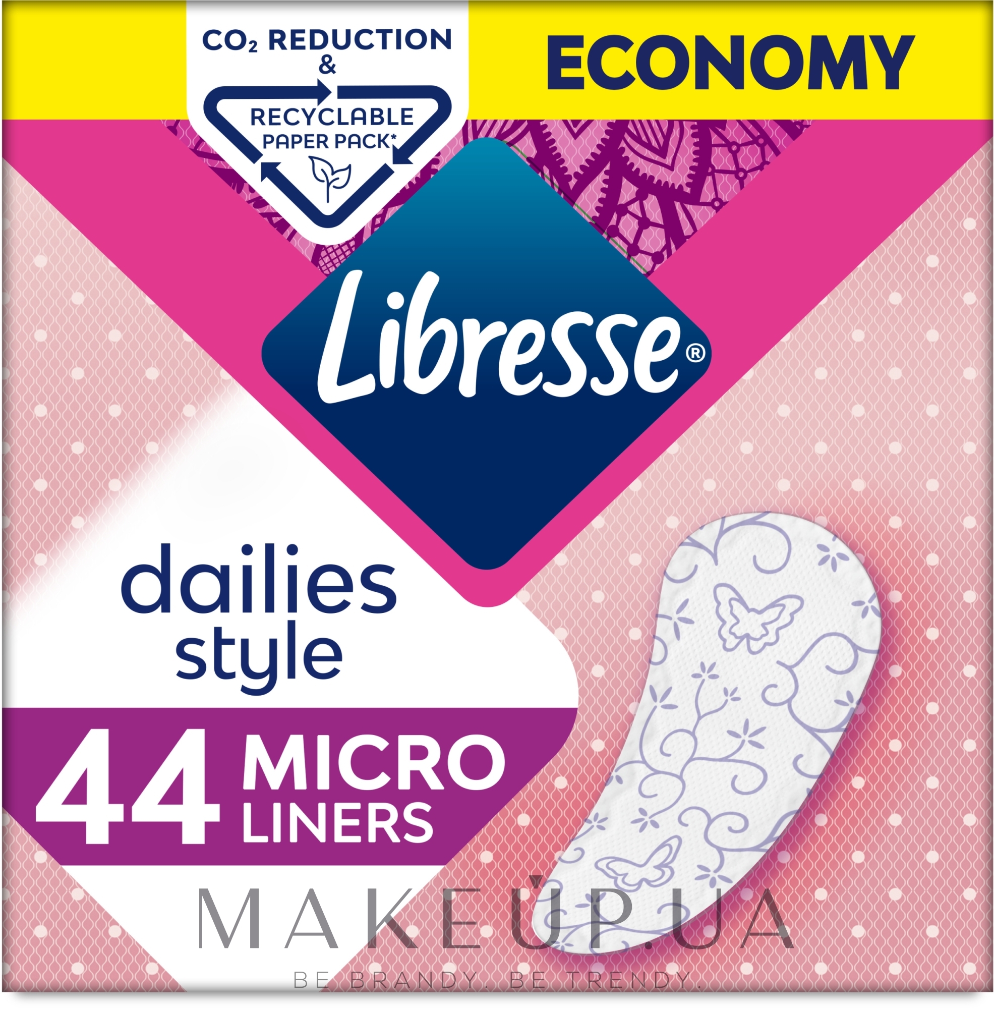 Прокладки щоденні, 44 шт - Libresse Dailies Style Micro — фото 44шт