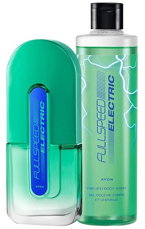 Avon Full Speed Electric - Набір (edt/75ml + sh/gel/250ml) — фото N1