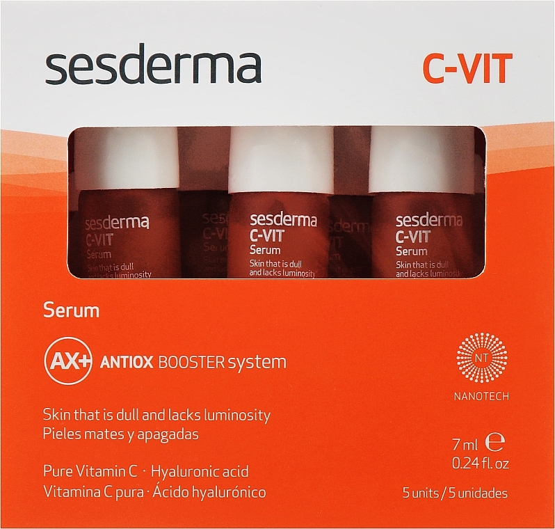Реактивуюча двофазна сиворотка з гіалуроновою кислотою - SesDerma Laboratories C-Vit Serum