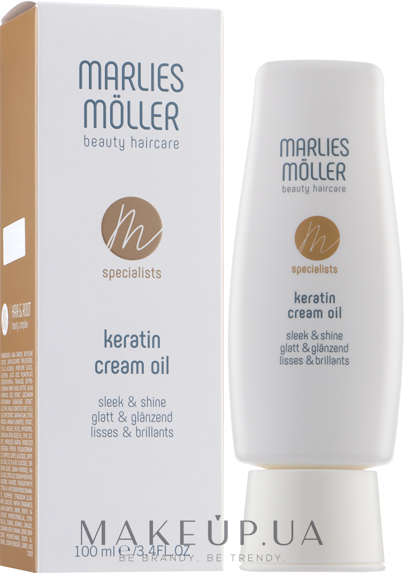 Крем-масло для волос - Marlies Moller Specialists Keratin Cream Oil — фото 100ml