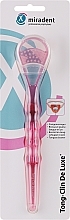 Парфумерія, косметика Шкребок для очищення язика, рожевий - Miradent Tong-Clin De Luxe
