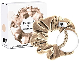 Резинка для волосся, champagne beige, 1 шт. - Bellody Original Scrunchie — фото N2