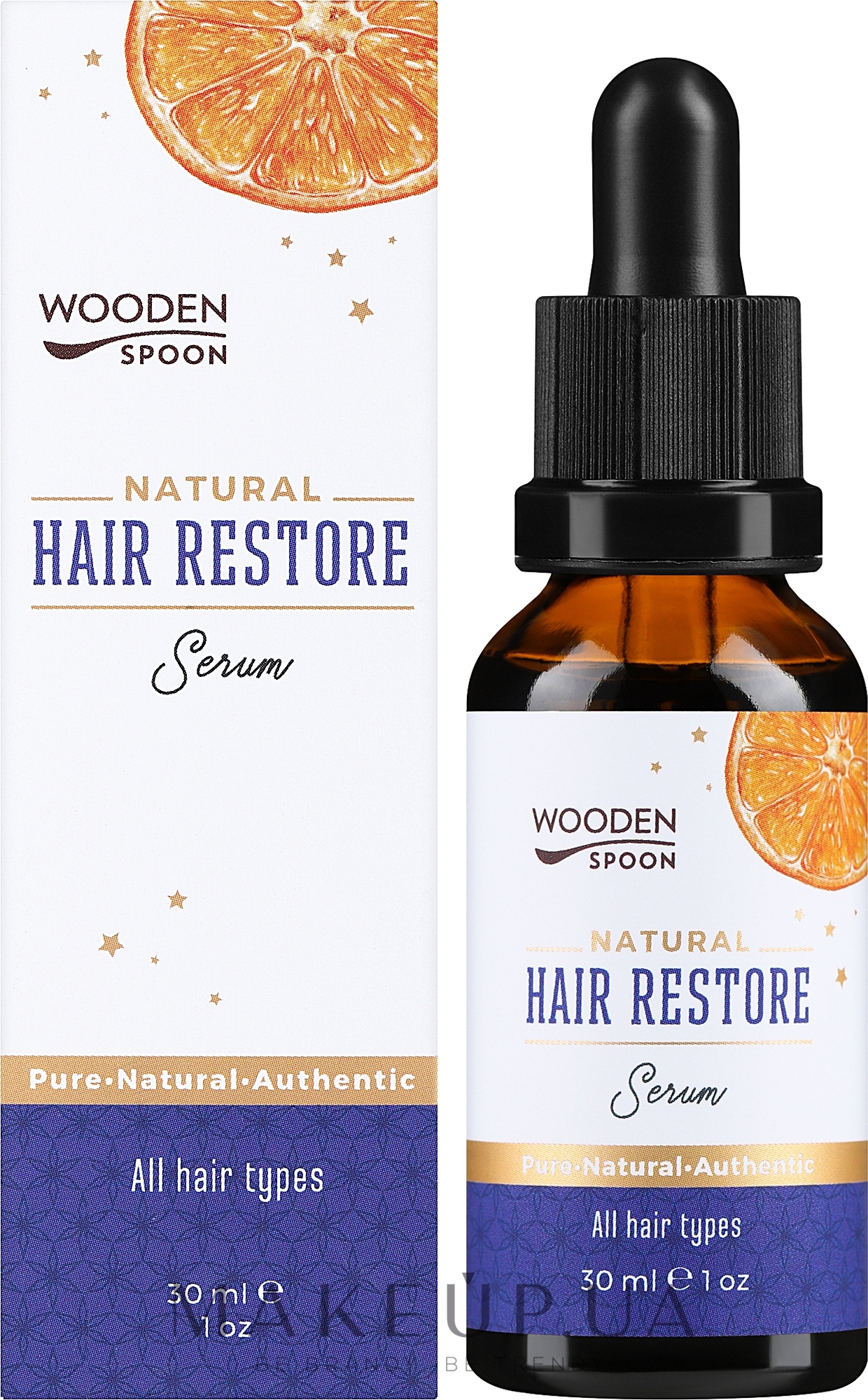 Відновлювальна сироватка для волосся - Wooden Spoon Hair Restore Serum — фото 30ml