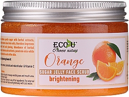 Освітлювальний скраб для обличчя з цукровим желе й апельсином - Eco U Orange Brightening Sugar Jelly Face Scrub — фото N2