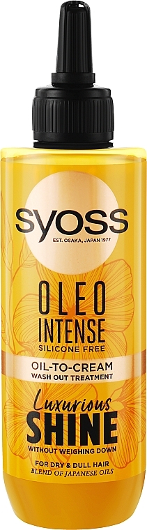 Маска для сухих и тусклых волос - Syoss Oleo Intense Oil-To-Cream Wash Out Tretment