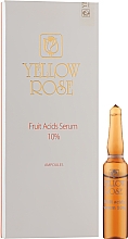 Парфумерія, косметика Сироватка для обличчя з фруктовими кислотами - Yellow Rose Fruit Acids Serum Ampoules 10% *