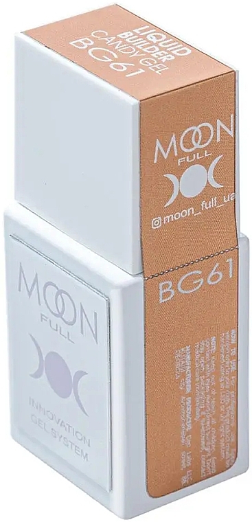 Рідкий гель для зміцнення та моделювання нігтів - Moon Full Candy Liquid Builder Gel — фото N1