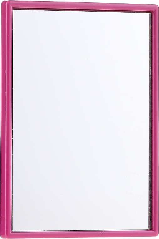 Компактное прямоугольное зеркальце, в розовой оправе - Donegal Mirror — фото N1